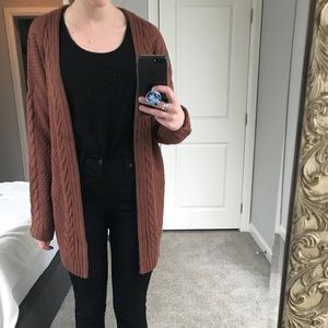 Burnt orange chunky cardigan